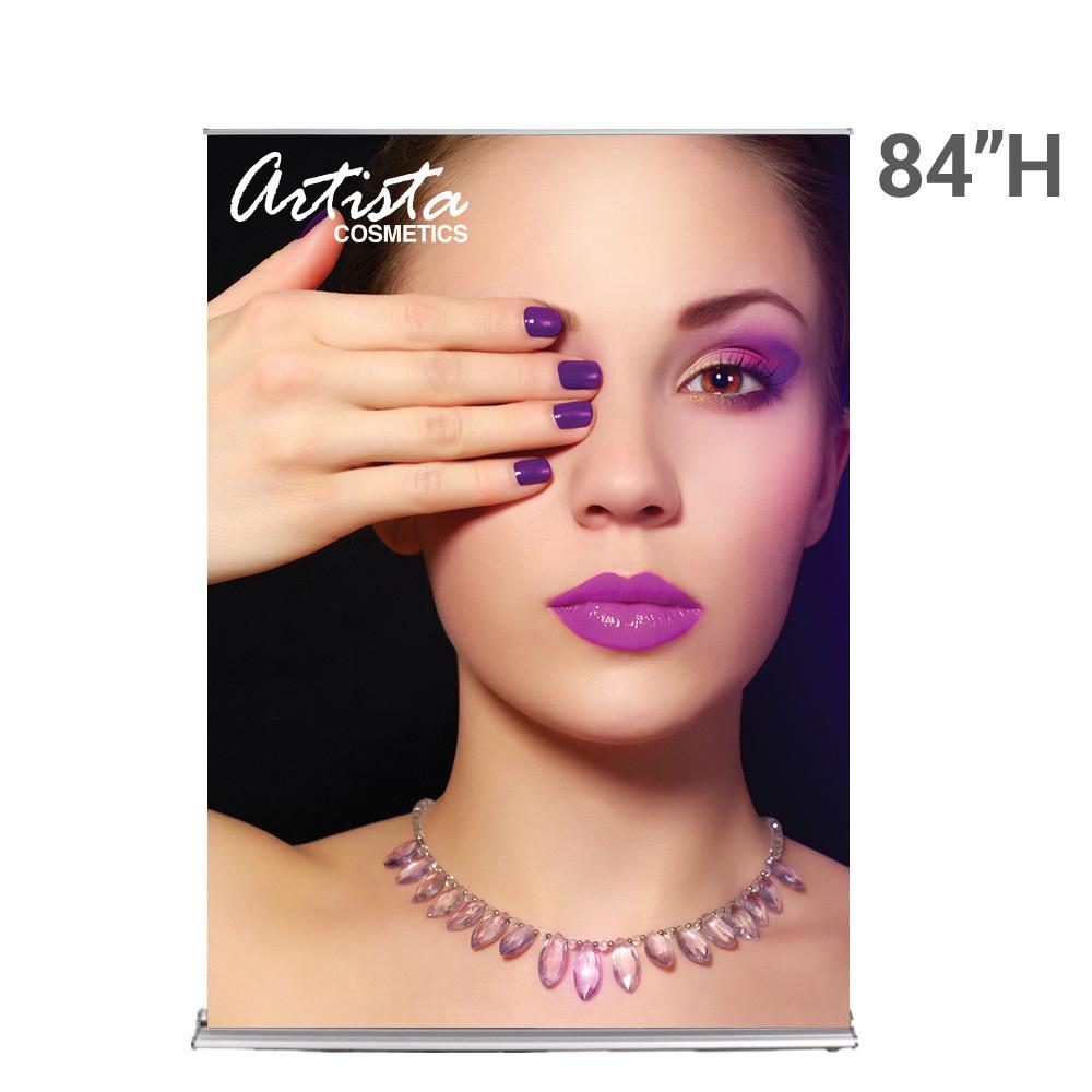 60 in. SilverStep Retractable Banner Stand — Graphic Package / 84 inches